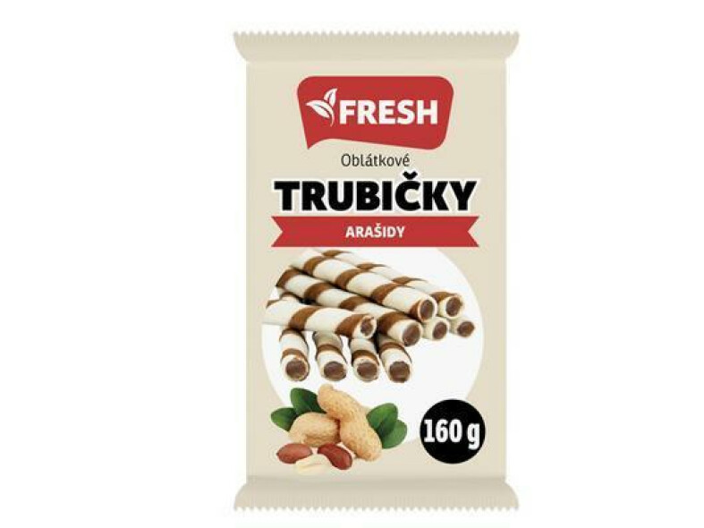 TRUBIČKY OBLÁTKOVÉ ARAŠIDY 160g FRESH