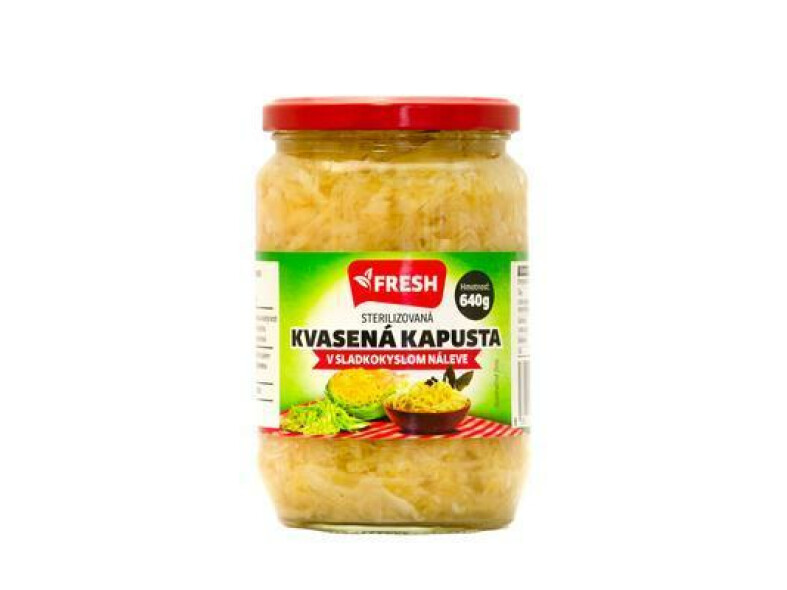 KAPUSTA KVASENÁ 640g / PP 420g FRESH