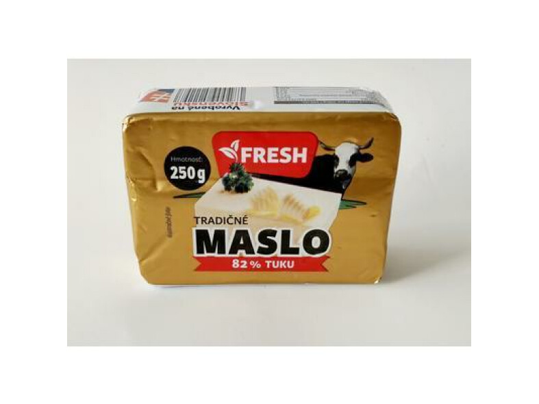 MASLO TRADIČNÉ 82% 250g FRESH