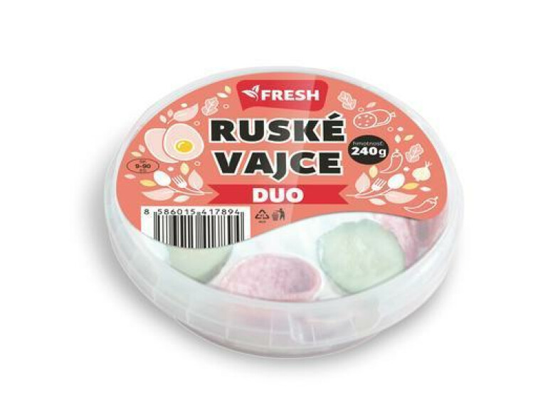 ŠALÁT RUSKÉ VAJCE DUO 240g FRESH zár. 14 dní