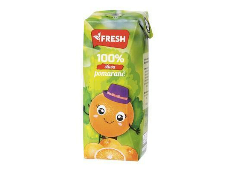 DŽÚS POMARANČ 100% 0.25l FRESH