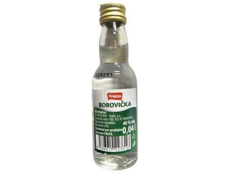 BOROVIČKA 40% 0.04l FRESH