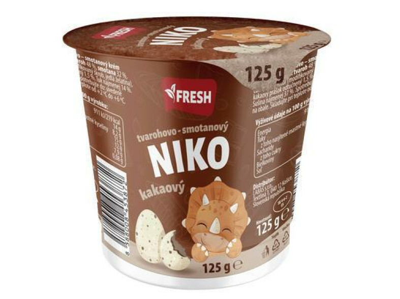 DEZERT NIKO TVAROHOVOVÝ KAKAO 125g FRESH