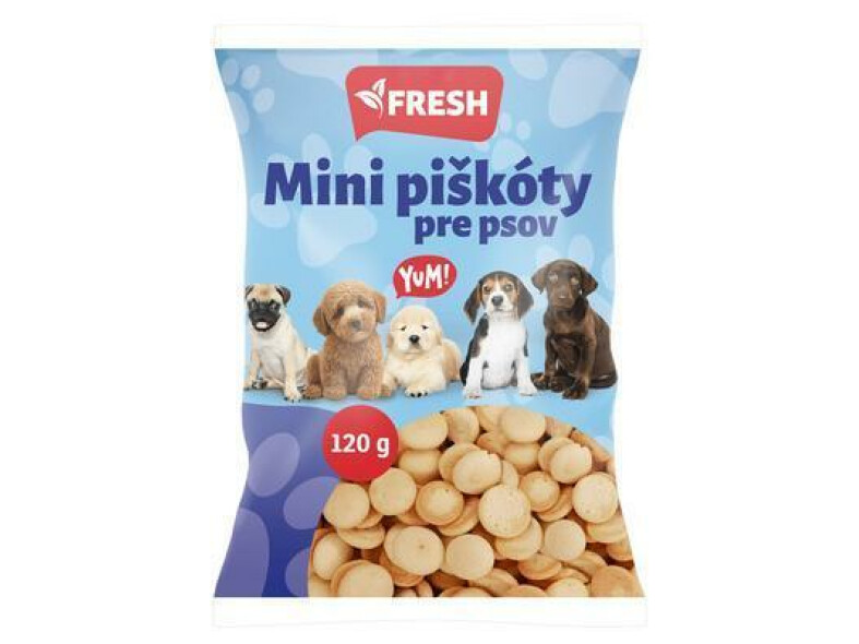 PIŠKÓTY MINI PRE PSOV 120g FRESH