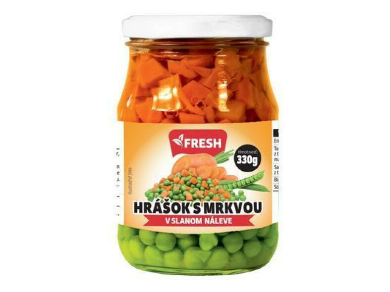 HRÁŠOK S MRKVOU 330g / PP 175g FRESH