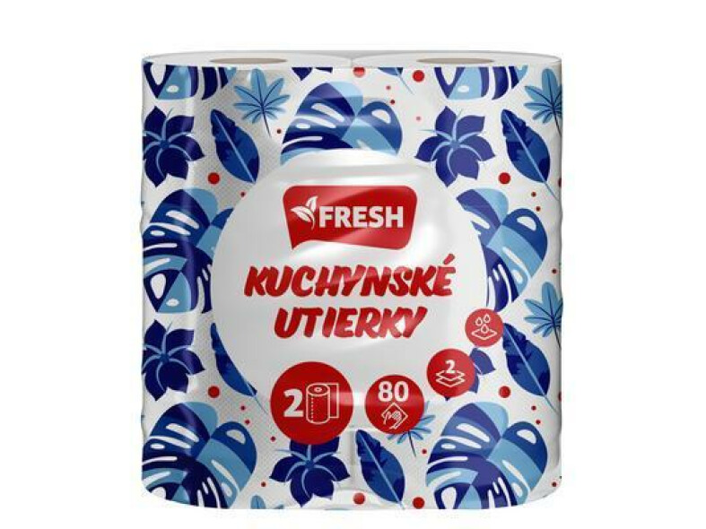 UTIERKY KUCHYNSKÉ 2ks 80 ÚTRŽ. 2-VRST FRESH