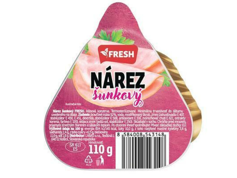 PAŠTÉTA NÁREZ ŠUNKOVÝ 110g FRESH