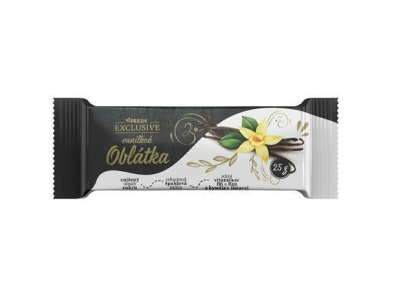 OBLÁTKY VANILKOVÁ NÁPLŇ 25g FRESH EXCLUSIVE