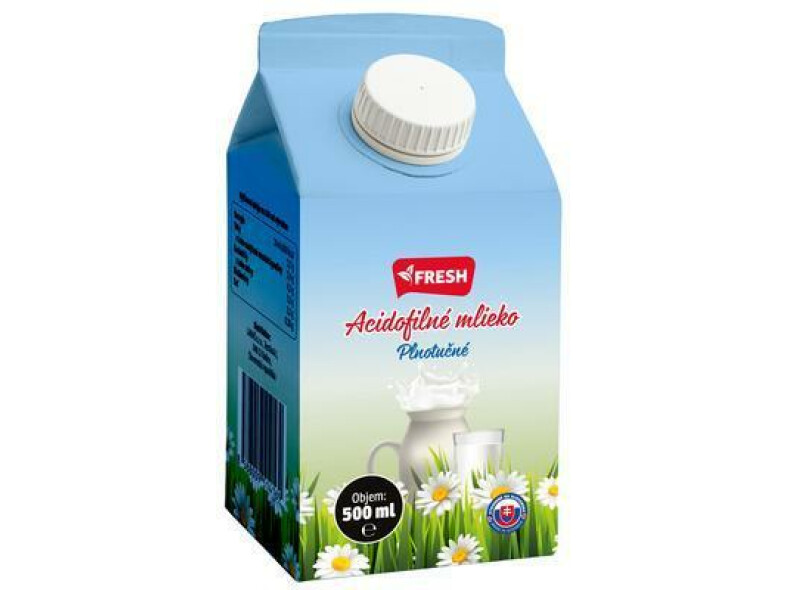 MLIEKO ACIDOFILNÉ PLNOTUČNÉ 500ml 3,6% FRESH