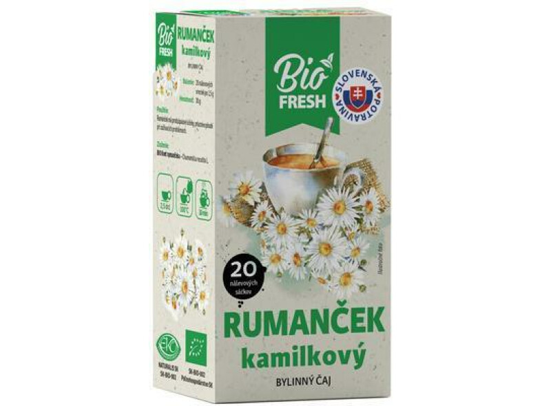 ČAJ BYLINNÝ BIO RUMANČEK KAMILKOVÝ 30g FRESH AGROKARPATY