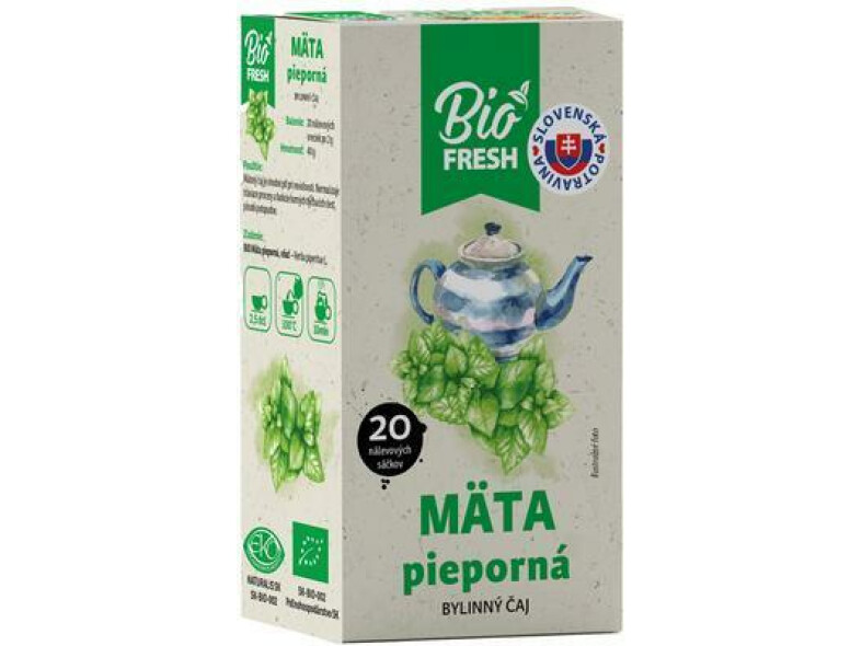 ČAJ BYLINNÝ BIO MÄTA PIEPORNÁ 40g FRESH AGROKARPATY