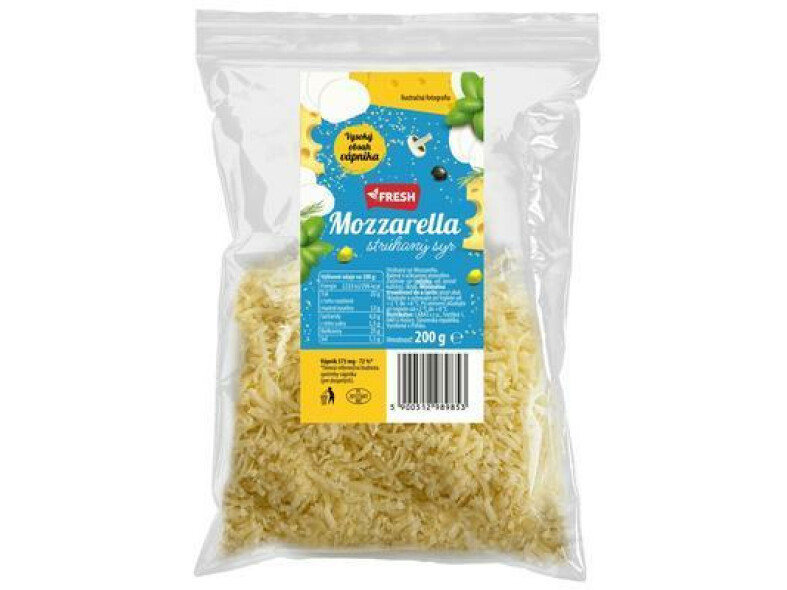 SYR MOZZARELLA STRÚHANÝ 200g FRESH