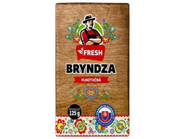 BRYNDZA PLNOTUČNÁ FRESH 125g zár. 15dní