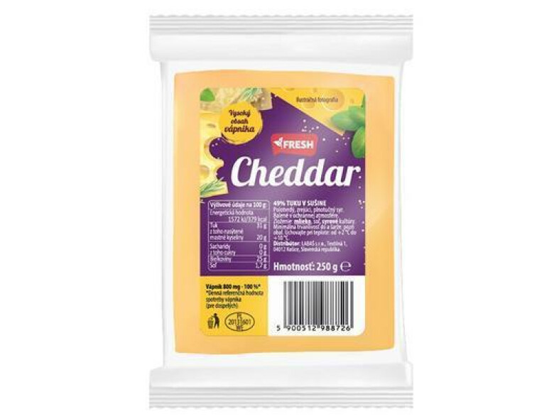 SYR CHEDDAR 250g BLOK FRESH