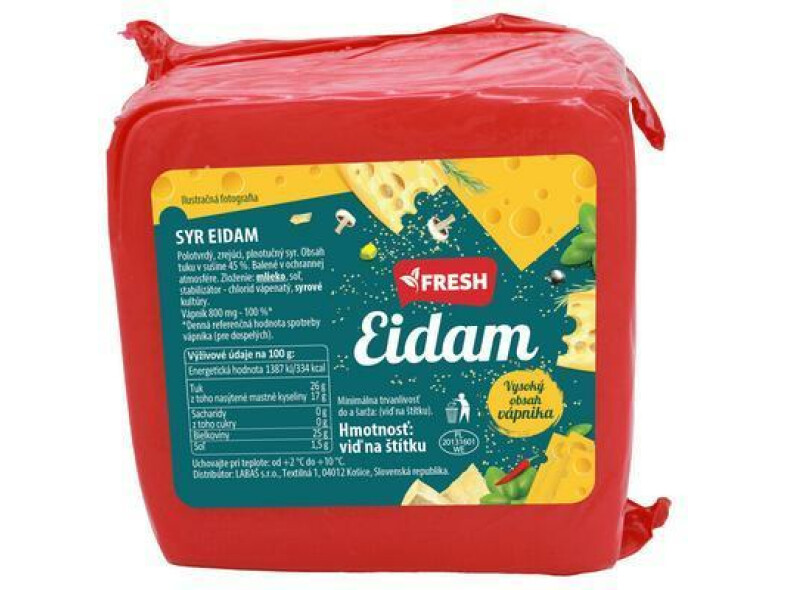 SYR EIDAM TEHLA cca 1,3kg /VÁHA/ FRESH