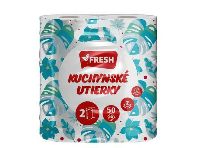 UTIERKY KUCHYNSKÉ 2ks 50 ÚTRŽ. 2-VRST FRESH