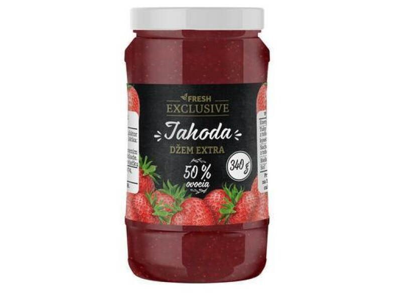 DŽEM JAHODOVÝ EXTRA FRESH EXCLUSIVE 340g 