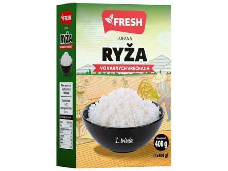 RYŽA VARNÉ VRECKÁ LÚPANÁ 4x100g FRESH