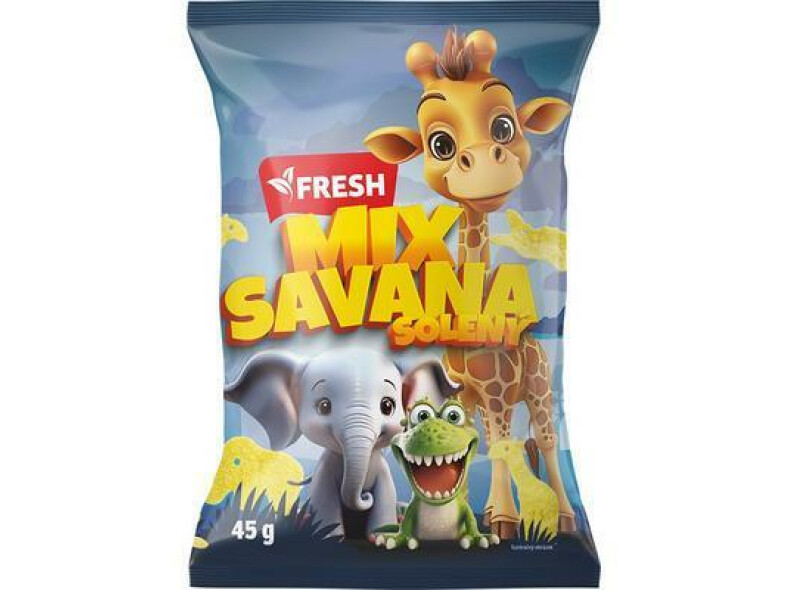 SNACK ZEMIAKOVÝ SAVANA MIX SOLENÝ 45g FRESH