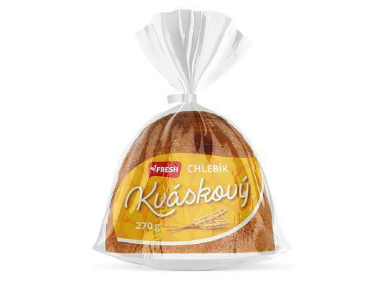 CHLEBÍK KVÁSKOVÝ 270g KRÁJANÝ BALENÝ FRESH