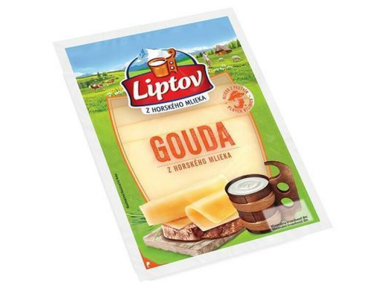 SYR GOUDA PLÁTKY NEÚDENÉ 90g LIPTOV