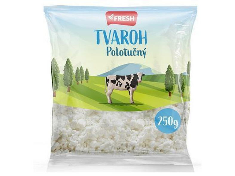 TVAROH POLOTUČNÝ 250g FRESH ABAÚJ zár. 16 dní