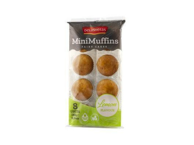 MUFFINY MINI S CITRÓNOVOU PRÍCHUŤOU 8ks 180g DELASHERAS