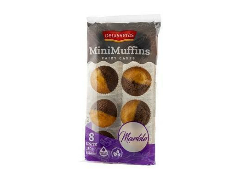 MUFFINY MINI MRAMOROVÉ 8ks 180g DELASHERAS