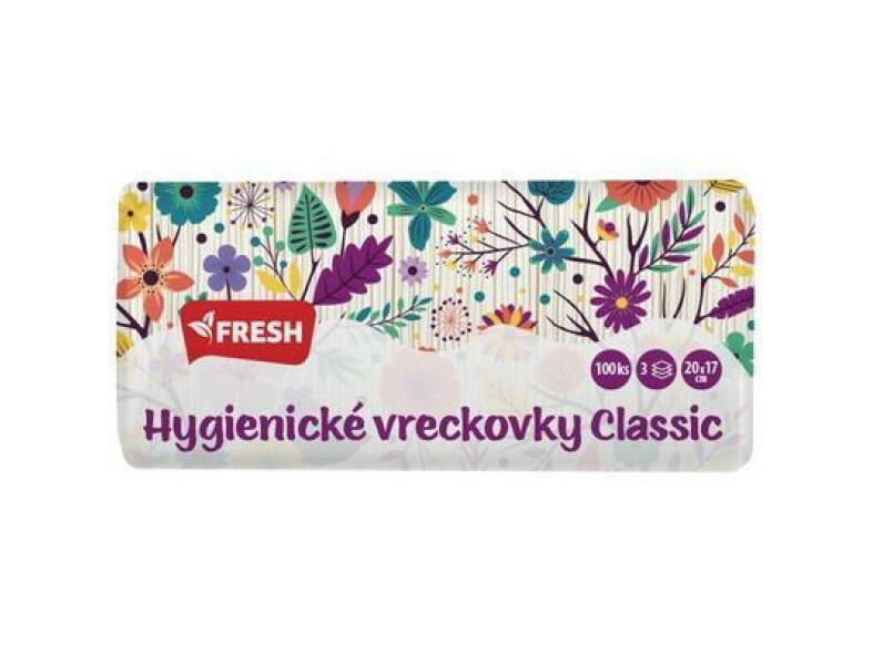 VRECKOVKY HYGIENICKÉ CLASSIC 100ks 3-VRST. FRESH