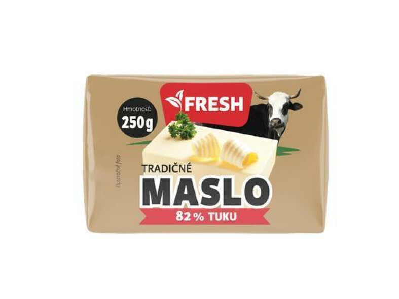 MASLO ČERSTVÉ 82% 250g FRESH