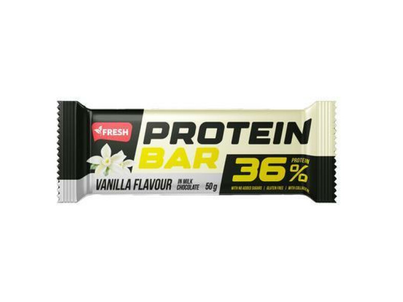 TYČINKA PROTEIN BAR VANILKOVÁ 50g FRESH BEZLEP