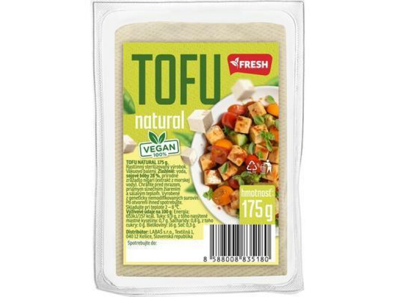 TOFU BIELE FRESH 175g SÓJOVÝ VÝROBOK BEZLEP