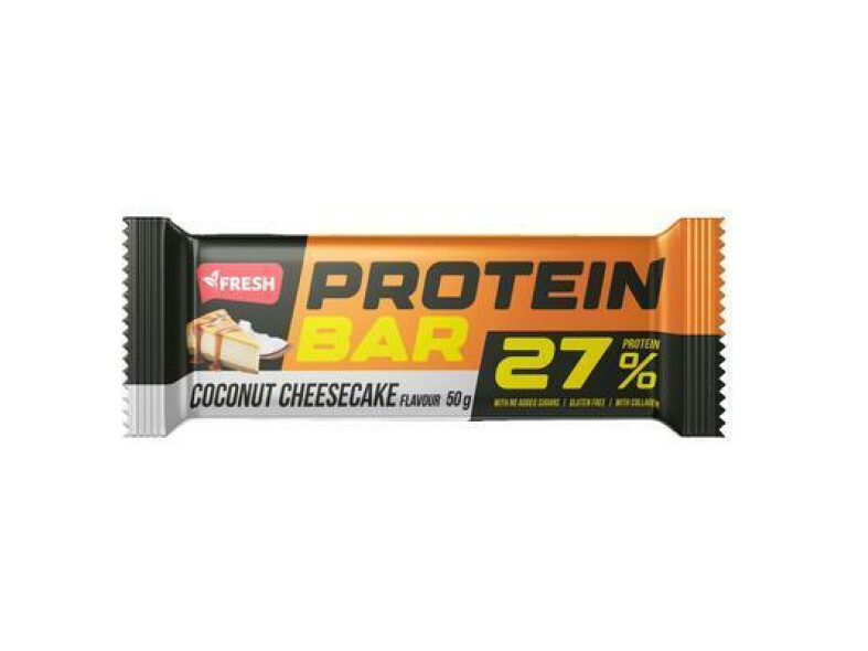 TYČINKA PROTEIN BAR KOKOSOVÝ CHEESECAKE 50g FRESH BEZLEP