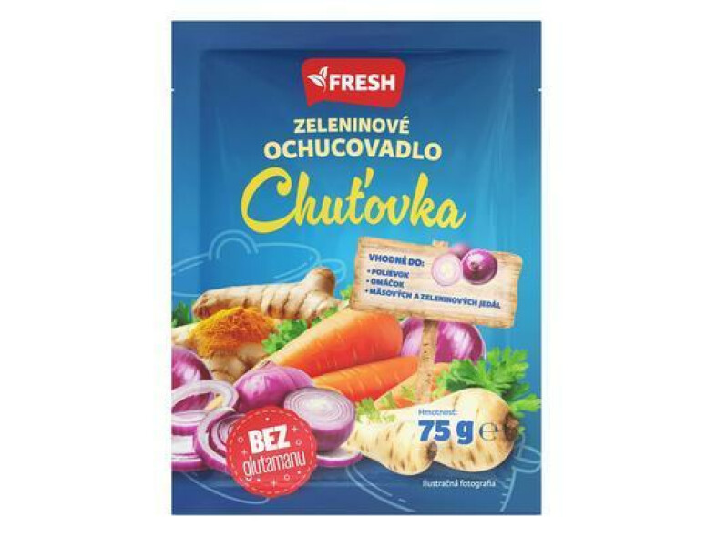 DOCHUCOVADLO CHUŤOVKA ZMES SUŠENEJ ZELENINY 75g FRESH