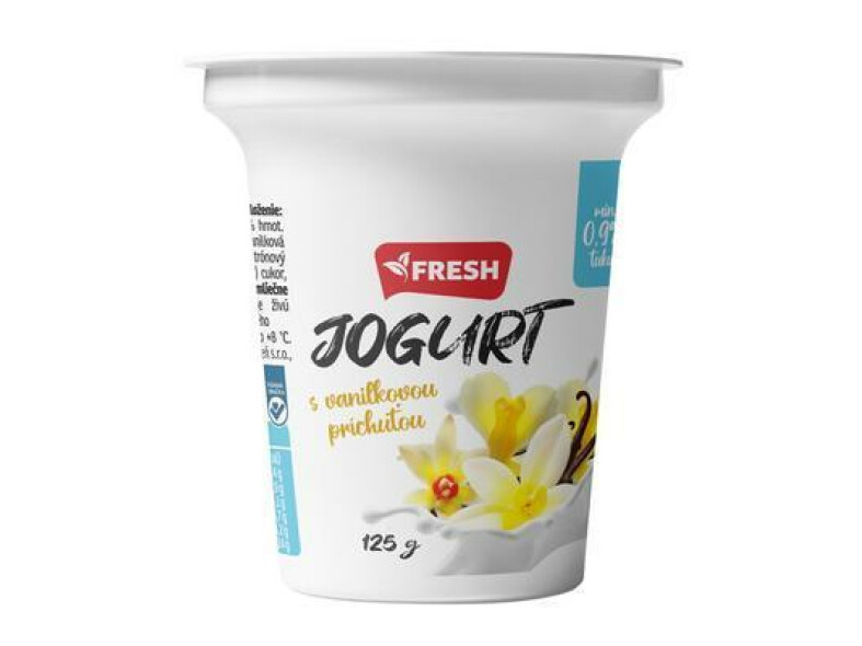 JOGURT VANILKA 125g FRESH