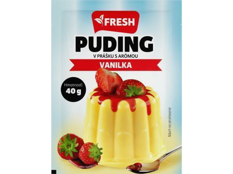 PUDING V PRÁŠKU S VANILKOVOU ARÓMOU 40g FRESH