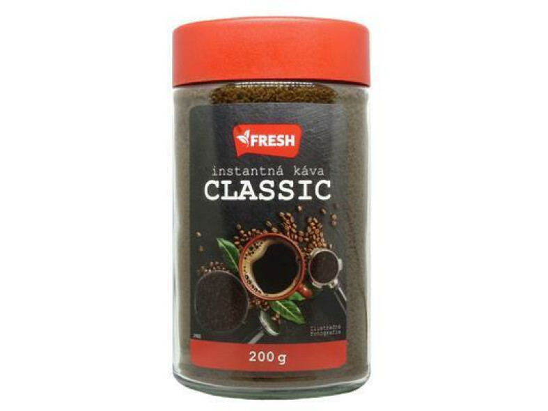 KÁVA INSTANTNÁ FRESH CLASSIC 200g SKLO