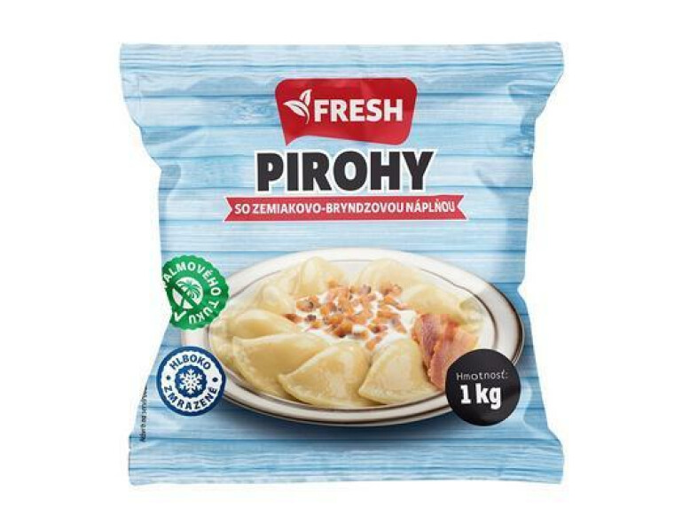 MRAZENÉ PIROHY SO ZEMIAKOVO-BRYNDZOVOU NÁPLŇOU 1000g FRESH