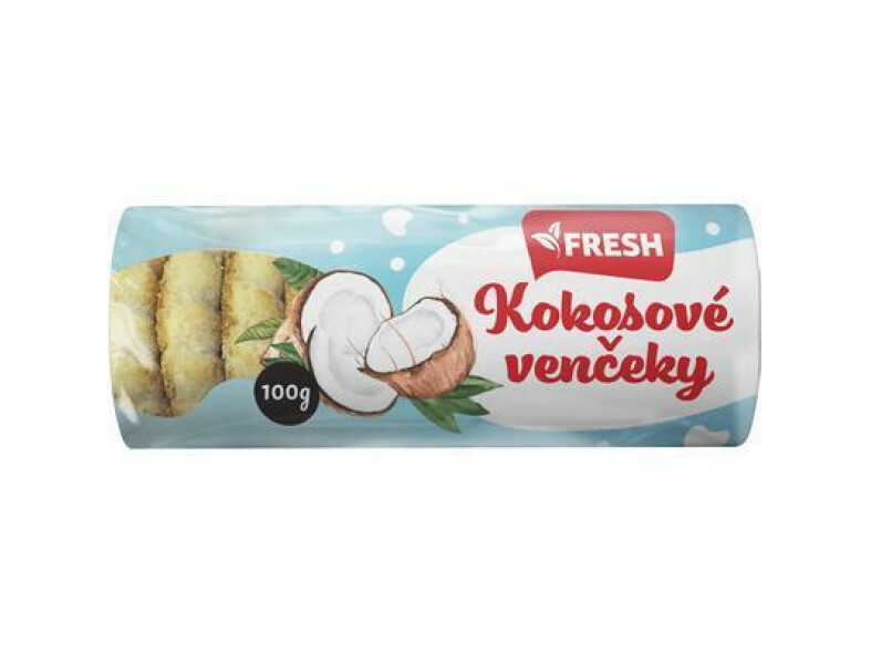 VENČEKY KOKOSOVÉ OBAĽOVANÉ CUKROM 100g FRESH