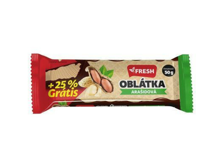 OBLÁTKY ARAŠIDOVÁ OBVOD. MÁČ. 50g FRESH