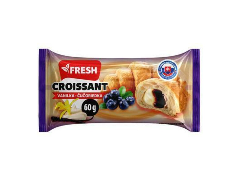 CROISSANT S VANILKOVO-ČUČORIEDKOVOU NÁPLŇOU 60g FRESH