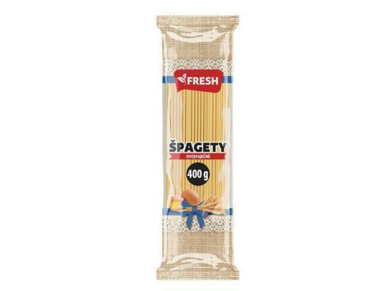 CESTOVINY ŠPAGETY DVOJVAJEČNÉ 400g FRESH