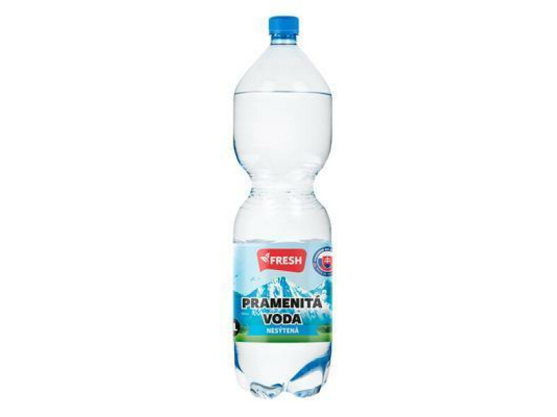 VODA PRAMENITÁ NESÝTENÁ 1.5l PET FRESH VRATNÝ OBAL