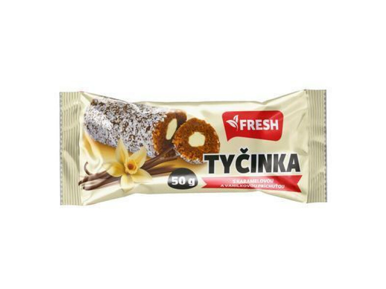 TYČINKA SÓJOVÁ S VANILKOVOU NÁPLŇOU 50g FRESH