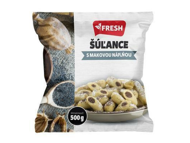 MRAZENÉ ŠÚĽANCE S MAKOVOU NÁPLŇOU 500g FRESH