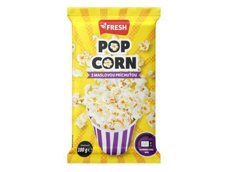 KUKURICA PUKANCOVÁ DO MIKROVL. MASLOVÁ PRÍCHUŤ 100g FRESH POPCORN