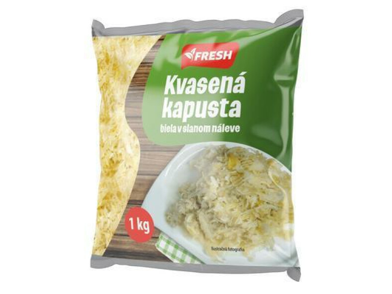 KAPUSTA KVASENÁ BIELA 1kg / PP 700g FRESH