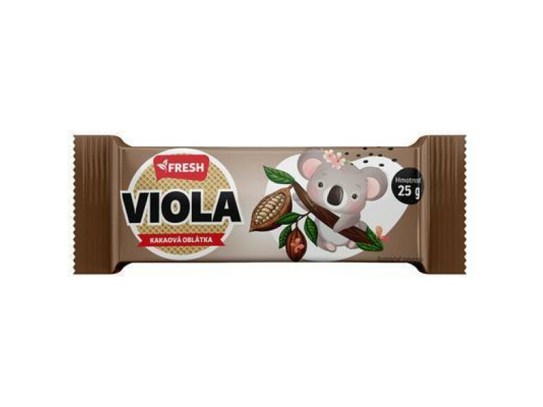 OBLÁTKY VIOLA KAKAOVÁ NÁPLŇ 25g FRESH