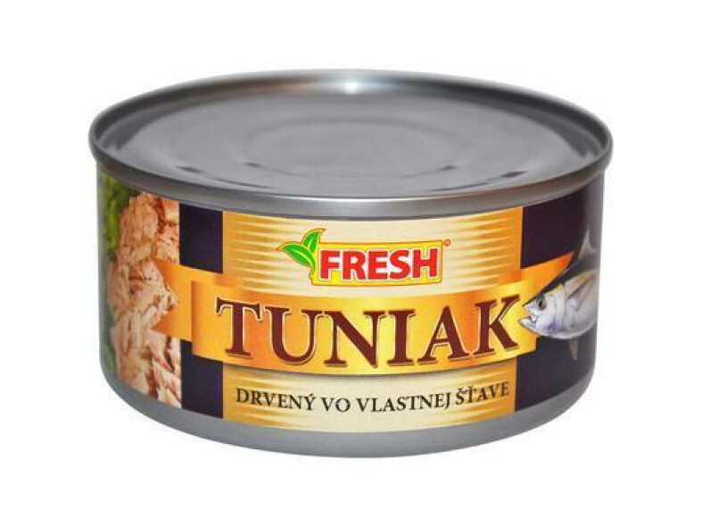 TUNIAK VO VLASTNEJ ŠŤAVE DRVENÝ 185g / PP 130g FRESH