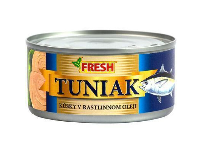 TUNIAK V OLEJI KÚSKY 185g / PP 130g FRESH